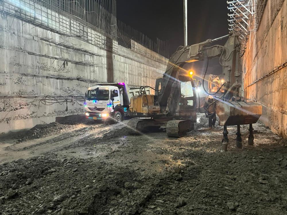 Concrete pouring in S3 block