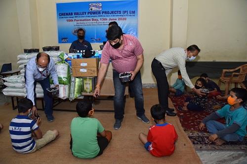 CVPPPL CELEBRATES  10th FORMATION DAY WITH NEEDY FAMILIES  AND CHILDREN OF BALGRAN & MENTALLY CHALLANGED HOME AT JAMMU.