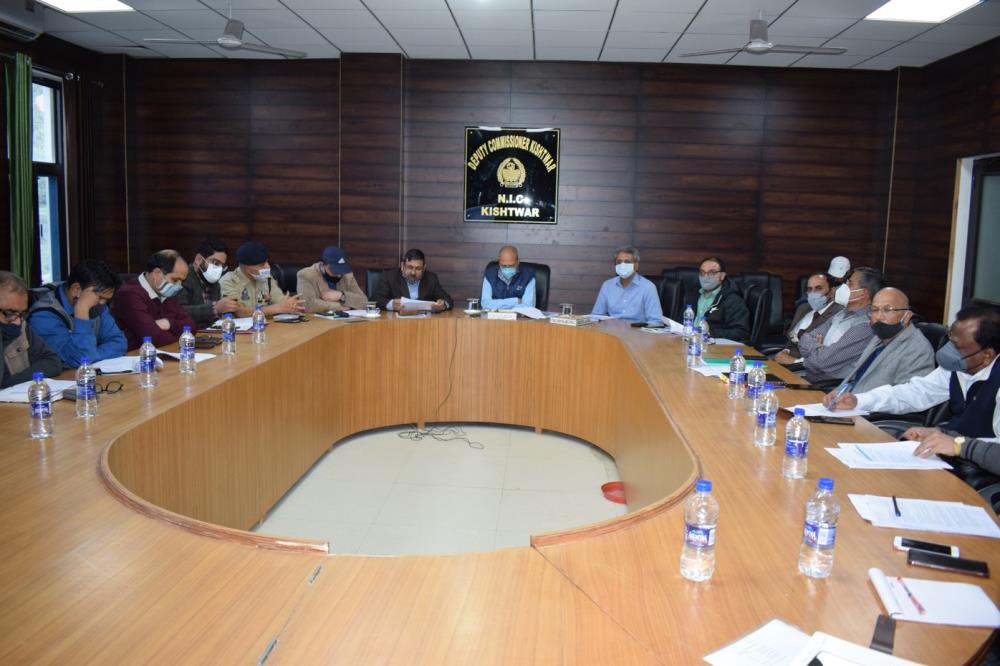 Review Meeting on R&R and other issues of CVPPPL Projects with District Administration Kishtwar on 01.04.2021