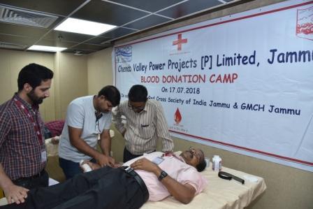 Blood Donation Camp organised at CVPPPL C.O Jammu