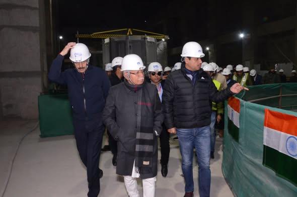 Shri Manohar Lal, Hon’ble Minister of Power and Housing & Urban Development, Government of India reviews all CVPPL projects in Kishtwar.