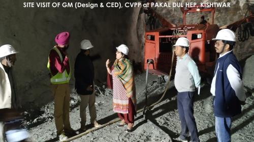 Site Visit of GM (Design & CED) at Pakal Dul HEP,...