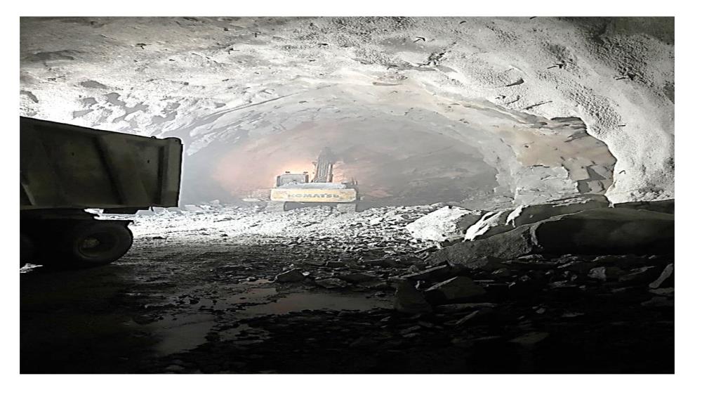 Excavation of Surge Gallery -1 from Link Adit